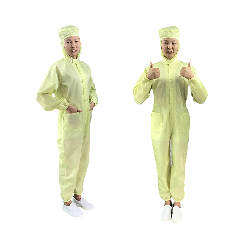 アンチスタティックミッドオープンフード付きジャンプスーツ