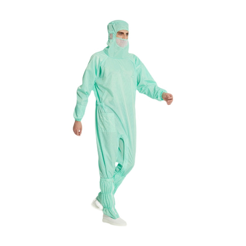 フード付きジャンプスーツを添えたアンチスタチックカエルスーツ