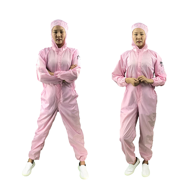 アンチスタティックミッドオープンフード付きジャンプスーツ