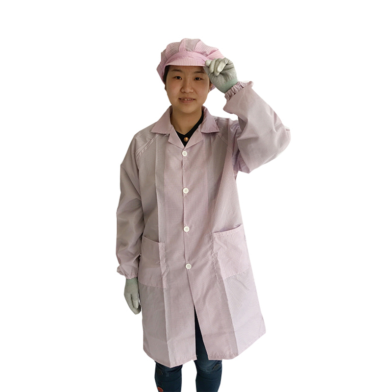 ESDガウンターンダウンカラー