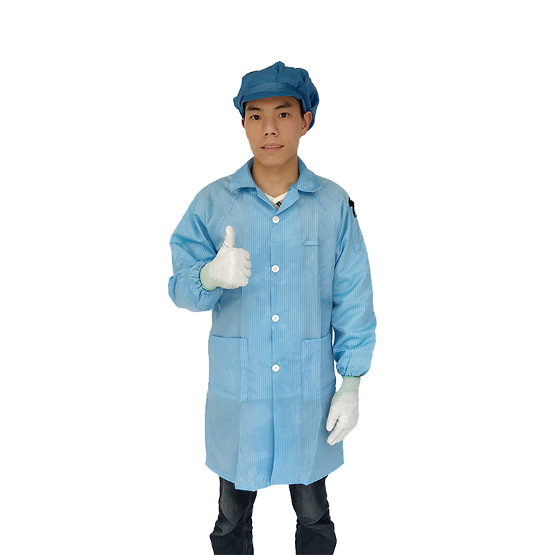 ESDガウンターンダウンカラー