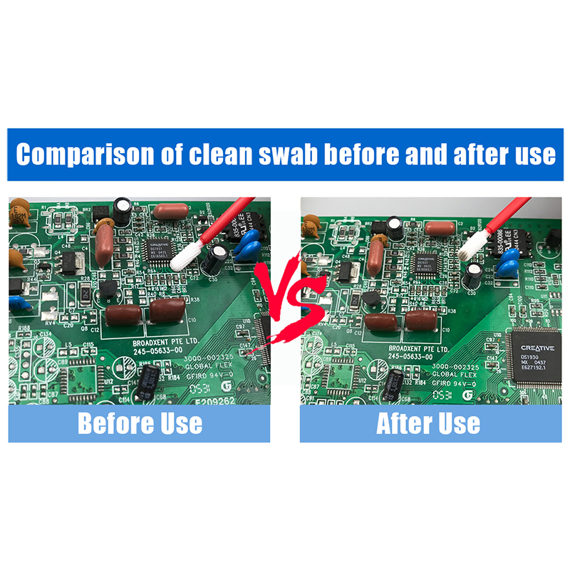 ニットポリエステルの先端のスワブ